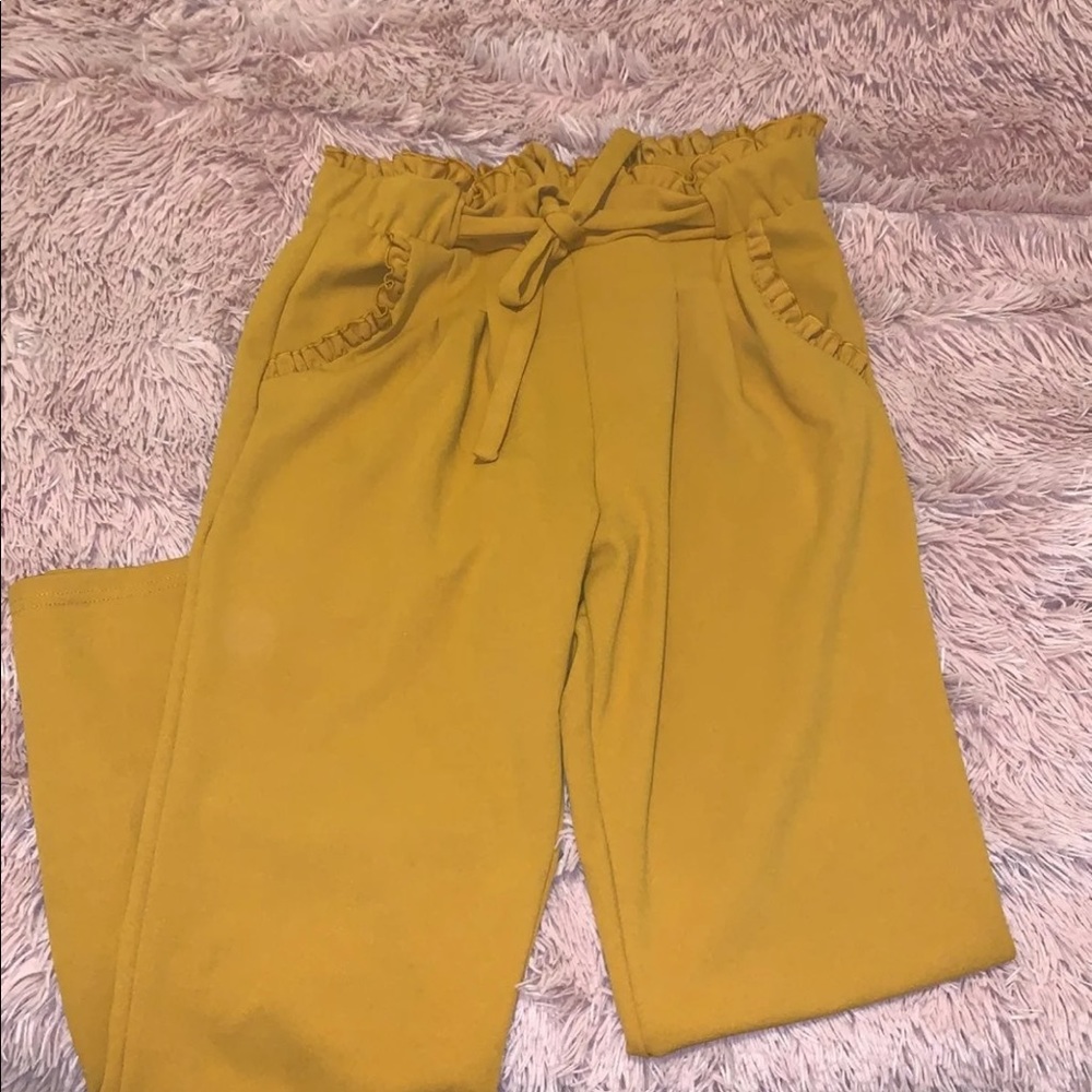 Cute boho ruffle pants